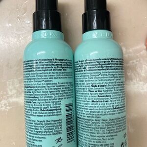 TWO aveda heat relief thermal protector conditioning mist